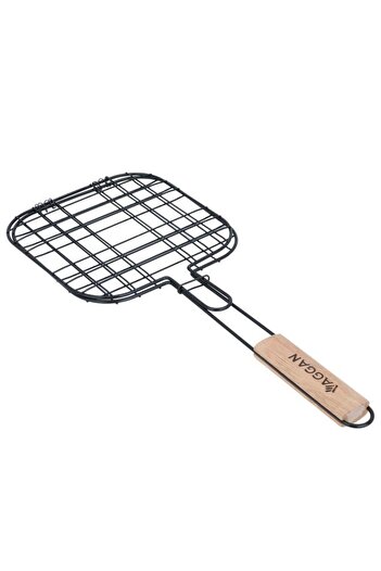 ALSAIF Steel Grill Grate 21 X 21 Cm Square Black