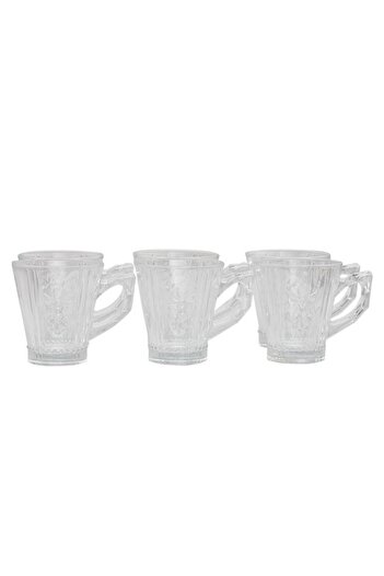 ALSAIF Glass Tea Set 6 Pieces Clear