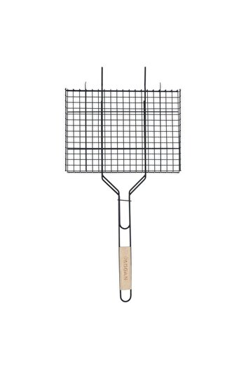 ALSAIF Steel Grill Grate 25 X 33 Cm Square Turkish Black
