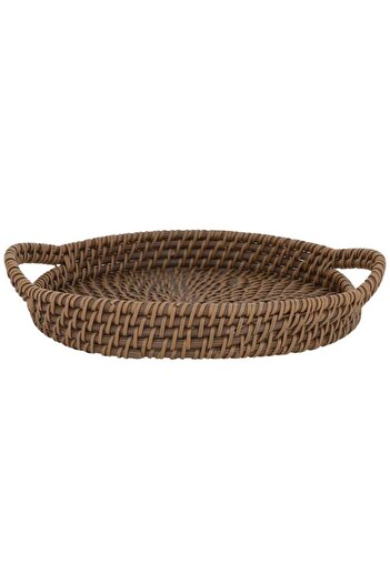 ALSAIF Tofariyah Wicker Round With Handle Brown