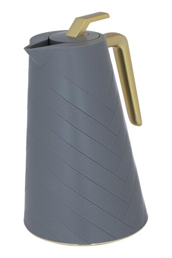 ALSAIF Glass Thermos 1.5 Liters Plastic Body Gray