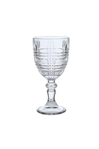 ALSAIF Glass Juice Cups Set With Base 6 Pieces Transparent