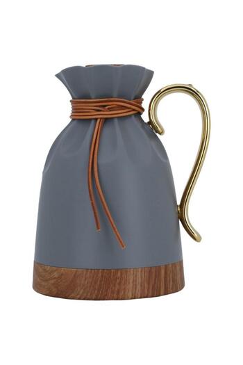 ALSAIF Balqis Plastic Thermos 1 Liter Dark Grey