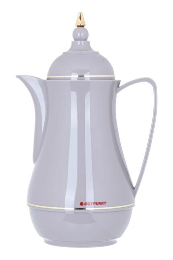 ALSAIF Rotpunkt Glass Thermos 0.5 Litres Plastic Body Grey