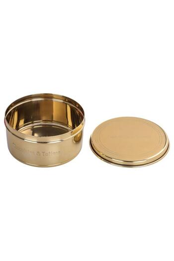 ALSAIF Steel Box 13X13X7 Cm Gold