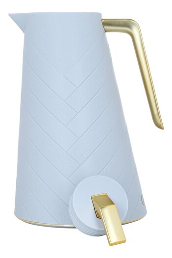 ALSAIF Glass Thermos 1.5 Liters Plastic Body Light Grey