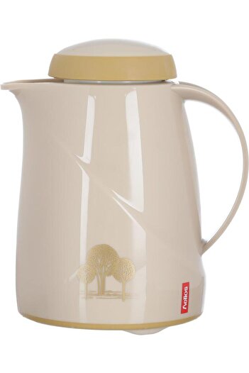 ALSAIF Helios Plastic Thermos 0.3 Liter Tree Pattern Beige