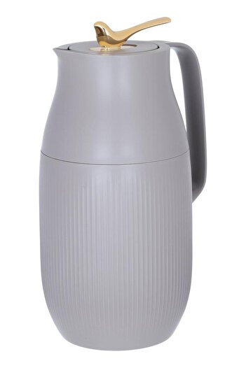 ALSAIF Royal 6 Glass Thermos 1.6 Liters Plastic Body Brown