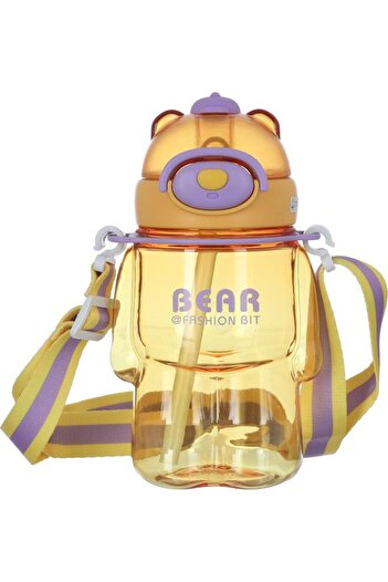 ALSAIF Plastic Water Bottle For Children 800 Ml Yellow