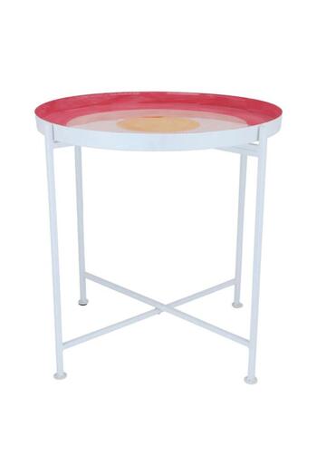ALSAIF Steel Serving Table 47 X 48 X 48 Cm Pink