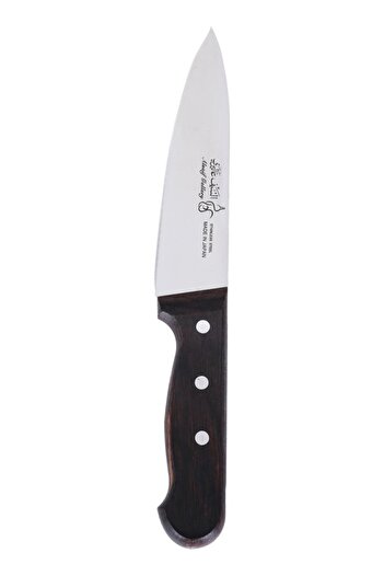 ALSAIF Steel Kitchen Knife Size 5 With Wooden Handle Silver