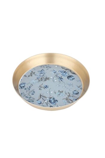 ALSAIF Steel Sweet Plate 12X12X2 Cm Gold