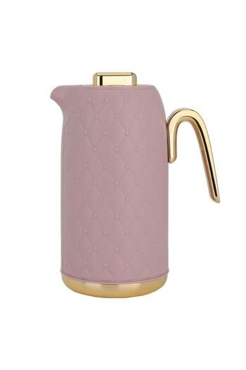ALSAIF Plastic Thermos (Rattan) 1 Liter Pink