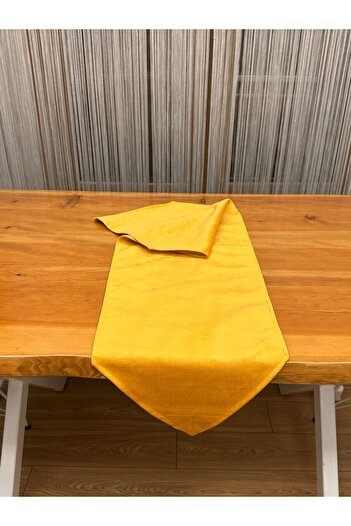 Becenhouse Yellow Velvet (Babyface) Fabric Runner (Table Cover)