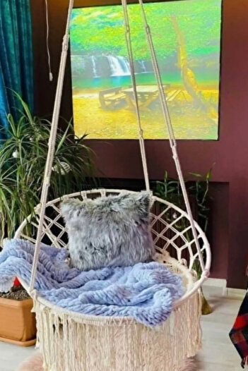 Weblonya Makrome Salıncak Bahçe Balkon Salıncağı 2060