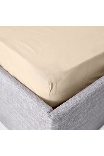 Home Box Ballina Solid Cotton Queen Fitted Sheet 150x200+33 cm
