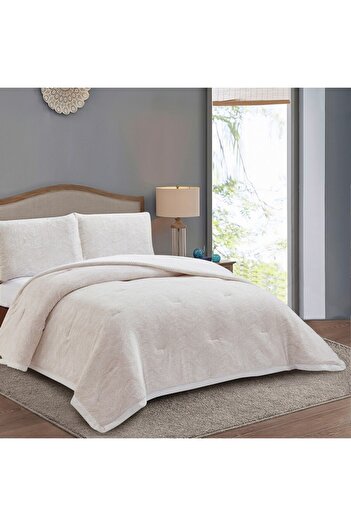 Home Box Bern Miass 3-Piece Micromilk Velvet Flannel King Comforter Set 220x240 cm