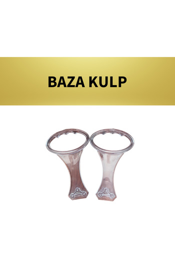 ÇEÇEN METAL Base Handle Transparent (Flexible Plastic) 2 Pcs
