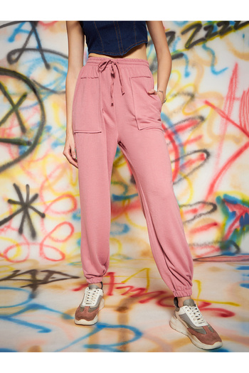 Kassually By Styli Relaxed Fit Cuffed Joggers with Drawstring Waistband