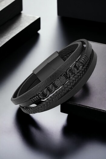 Daniel Klein Male Stained Soft Sustainable Dere String Black Director Porta Dkeblk2009C2