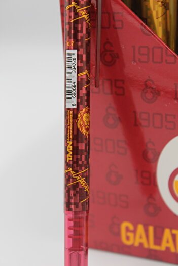 Galatasaray LİSANSLI VERSATİL KALEM METAL TOUCH UCLU 0,7MM ASLAN DESENLİ