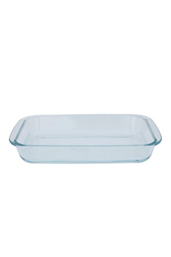 ALSAIF Glass Oven Tray 1.5 Liter Rectangle Transparent