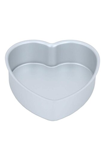 ALSAIF Aluminum Oven Tray 2 X 6 Cm Heart With Movable Base Silver