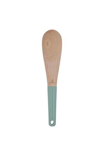 ALSAIF Wooden Spoon With Silicone Handle Green