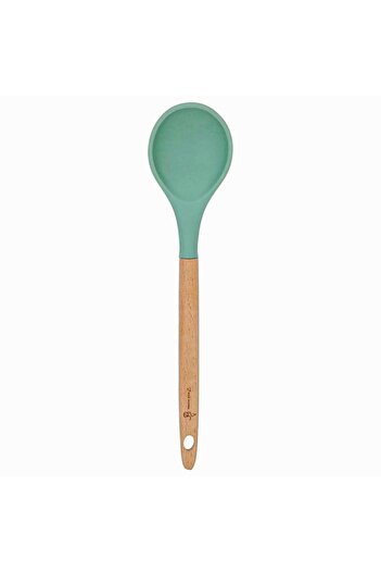 ALSAIF Wooden Spoon 32X7 Cm Green Brown