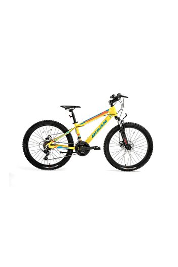 Bisan KDX 2900 D MD Fren 21 Vites 24 Jant Dağ Bisikleti Cat Sarı Mavi 30 Kadro