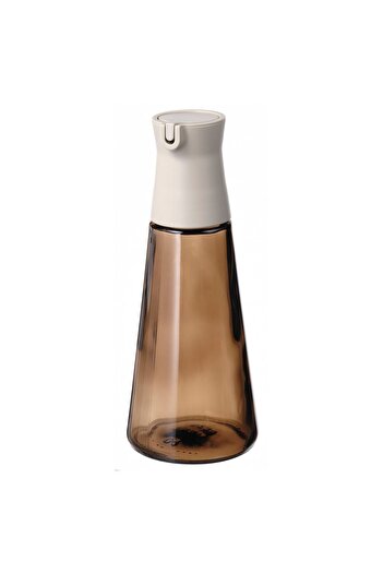 erorex Bottle with pour spout, glass/brown, 19 cm