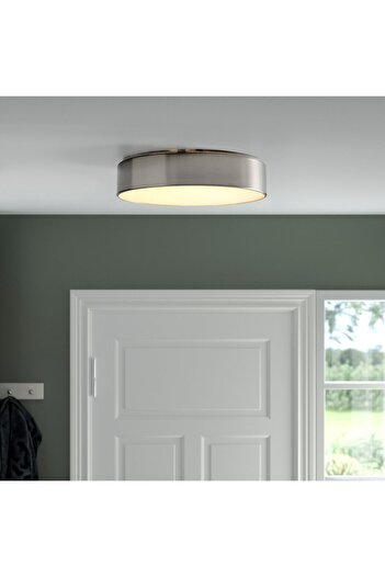 erorex LED ceiling lamp, nickel-plated, 36 cm 800 lm