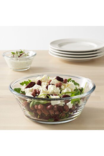 erorex Serving bowl, clear glass, 20 cm