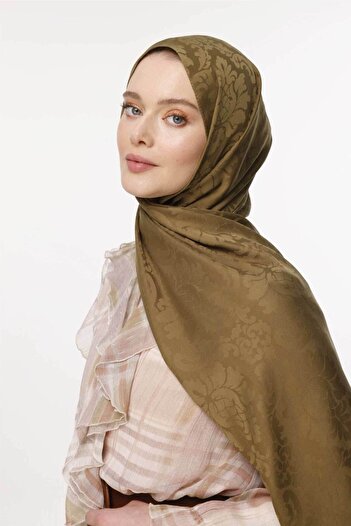 VALORSCARF Brocade Shawl - Army Green