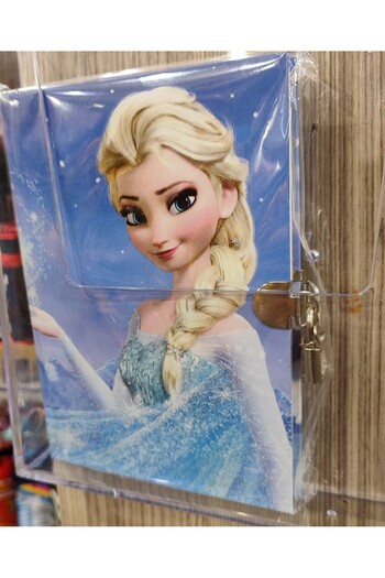 bundle island Caiet cu copertă rigidă cu dungi și figurină Elsa - pentru uz zilnic