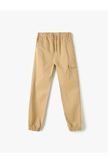Koton Boy's Beige Canvas Trousers - 4skb40008tw