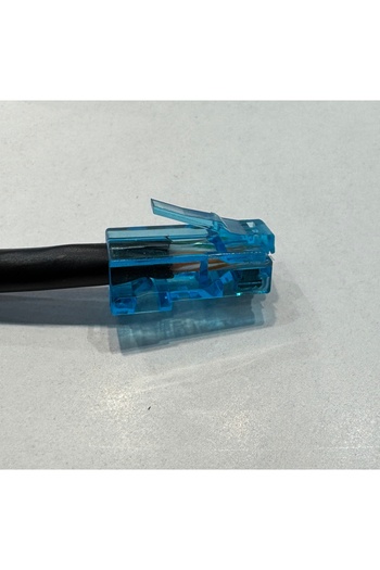 REÇBER Cat 6 Siyah Kablo Dış/İç ortam 10 metre 4x2x23 AWG