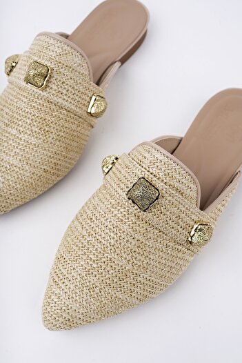 MUGGO Kendal Closed Front Women's Daily Straw Slippers