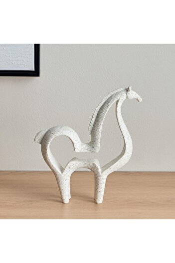 Home Box Wren Polyresin Abstract Horse Accent 20x4.5x21.5 cm