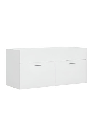 KRM HOME Suntalam kapaklı lavabo dolabı (BEYAZ) (LAVABOSUZ)