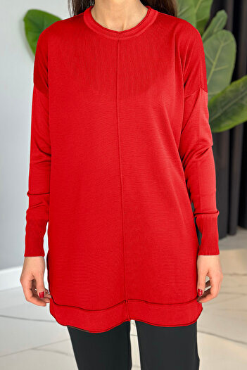 REMSA Μοντέλο 2001 Κόκκινο Basic Knitwear Tunic
