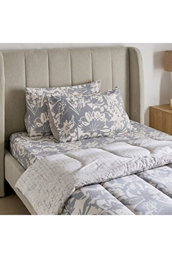 Home Box Aurora Heya 3-Piece Printed Cotton Twin Comforter Set 160x220 cm