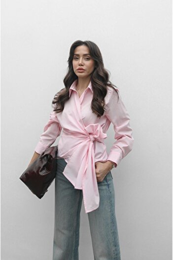 Havoş Light Pink Tie Shirt