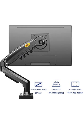North Bayou Nb F80 17-30 Lcd Led Monitör Tutucu Kol Amortisörlü Vesa Monitör Standı