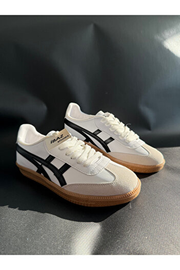 İBAZ Λευκά και Μαύρα Casual Sneakers - Tayg