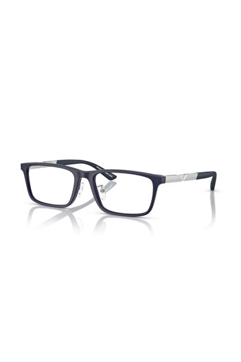 Emporio Armani Man Rectangle Eyeglasses- Ea 3251d - Lense Size:55mm - Matte Dark Blue