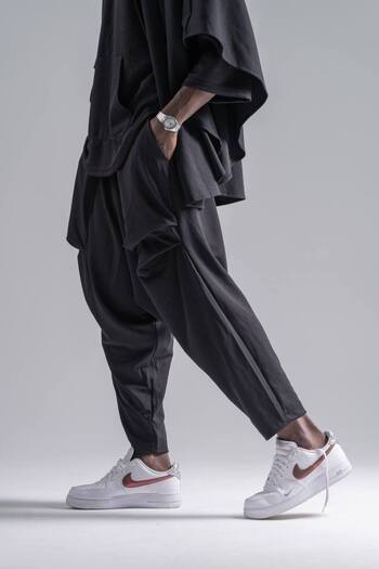 Superbluemexico ΠΑΝΤΕΛΟΝΙ AVANGARD SHALWAR ΜΕ ΛΕΠΤΟΜΕΡΗ ΤΣΕΠΗ UNISEX