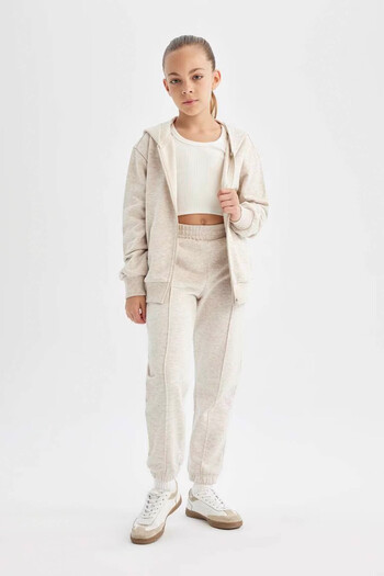 DeFacto Girl's Beige Sweatpants - X9036A6/Bg588