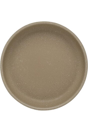 Trust Pro Aluminium Round Oven / Baking Tray with Non Stick Granite Coating 38 cm, Ash ( KK012 )