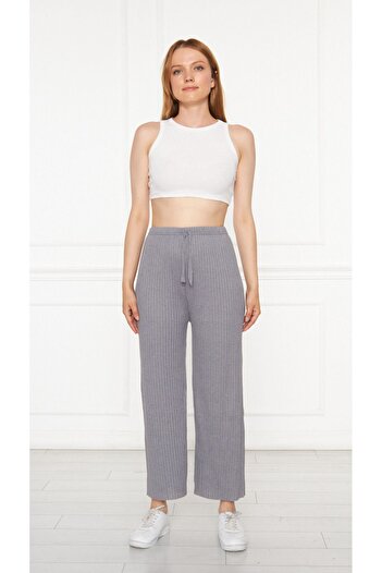 Oyga Women's Smoked Corduroy Report Pants & Tracksuits, Casual Home Wear Pajamas